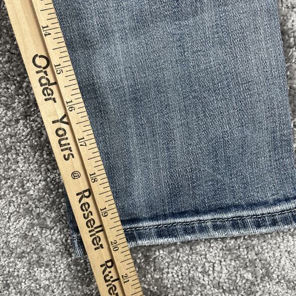 Miss Me Capri Jeans Womens 30 Y2K Angel Wings Embellished Distressed (Sz Tag 28) - Picture 12 of 12